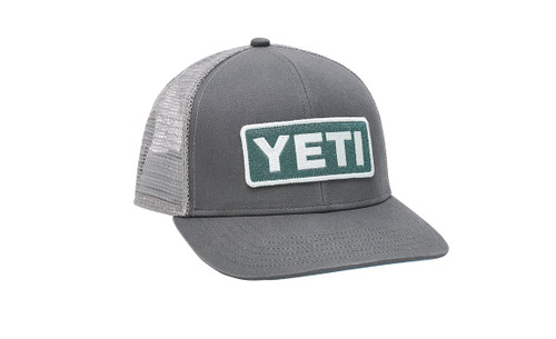 Hats Yeti Mid-Profile Badge Trucker Hat - Dark Gray / Aquifer Blue 4 Hats Yeti Mid-Profile Badge Trucker Hat - Dark Gray / Aquifer Blue - Image 2
